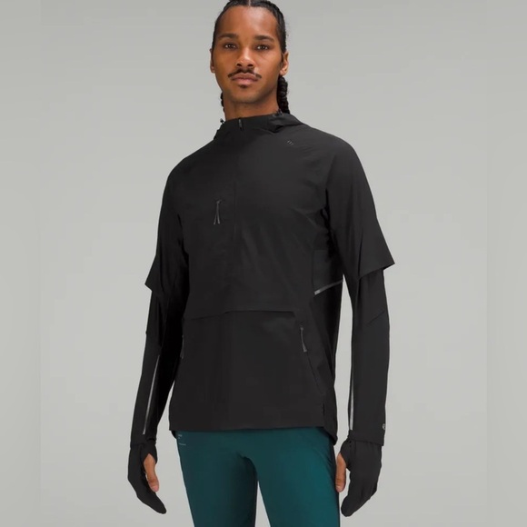 Lululemon Black Performance Jacket Senseknit Composite Running Jacket - Picture 1 of 13